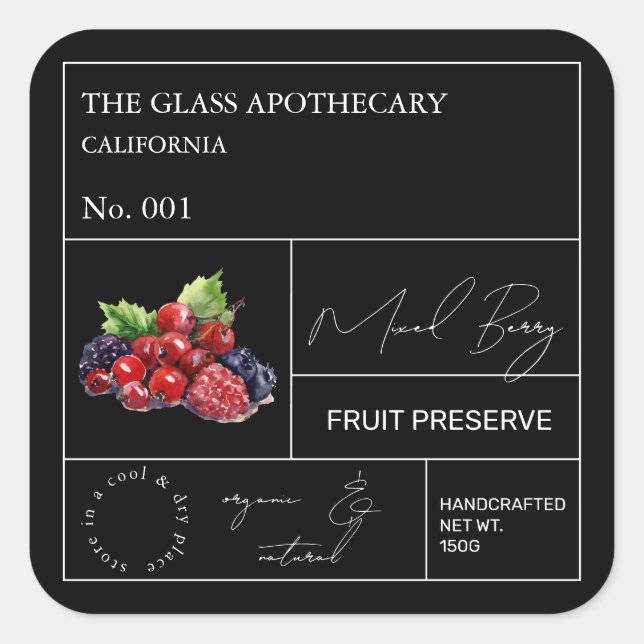 Apothecary Mixed Berry Label (Front)
