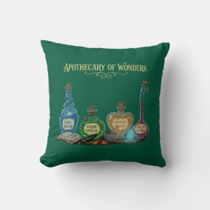 Apothecary of Wonders Magical Fantasy Cushion