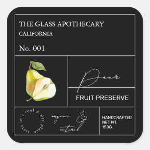 Apothecary Pear Label