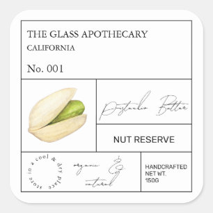 Apothecary Pistachio Label