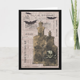 Apothecary Poison Labels Bottles Card