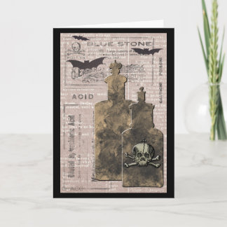 Apothecary Poison Labels Bottles Card