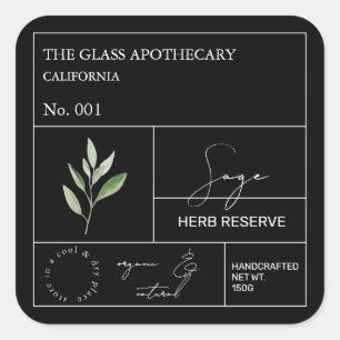 Apothecary Sage Label
