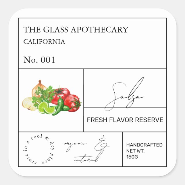 Apothecary Salsa Label (Front)