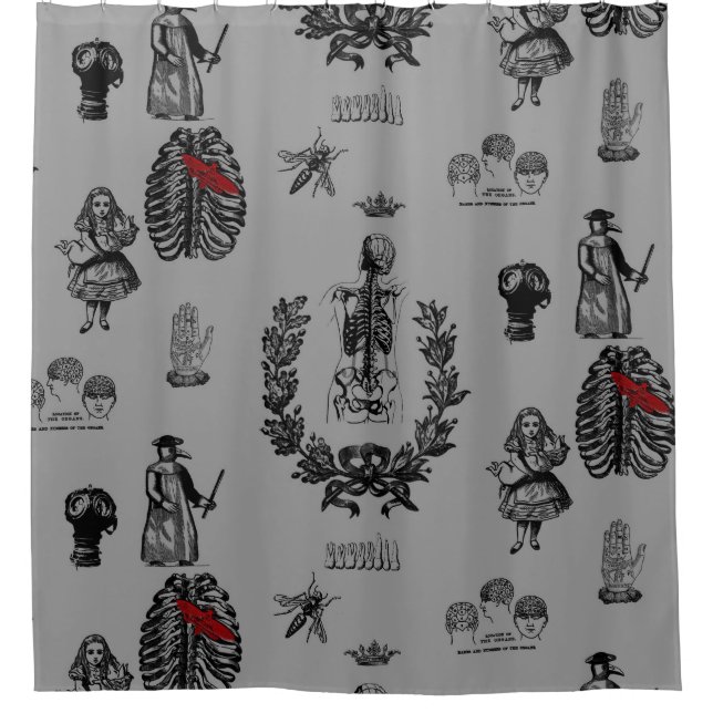 Apothecary Shower Curtain (Front)
