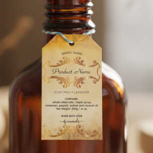 Apothecary Style Labels Hang Tag