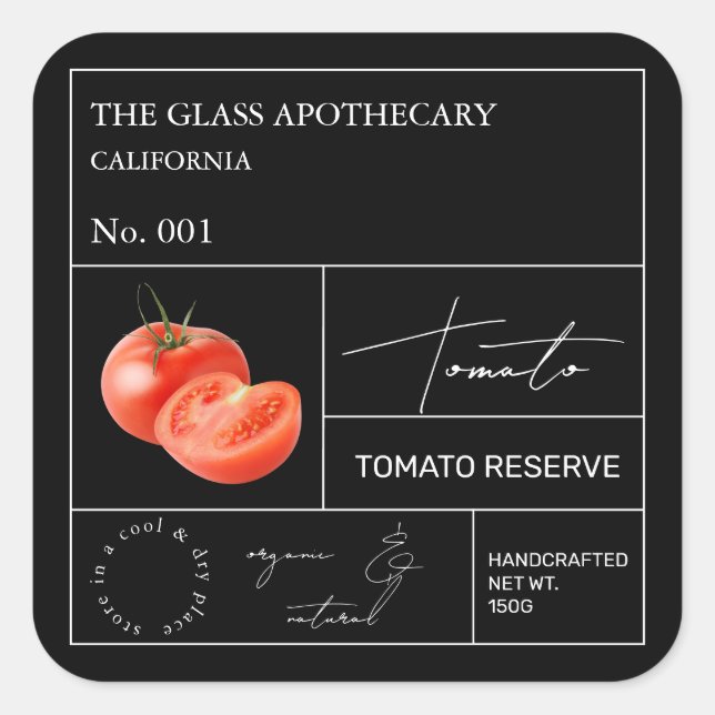 Apothecary Tomato Label (Front)