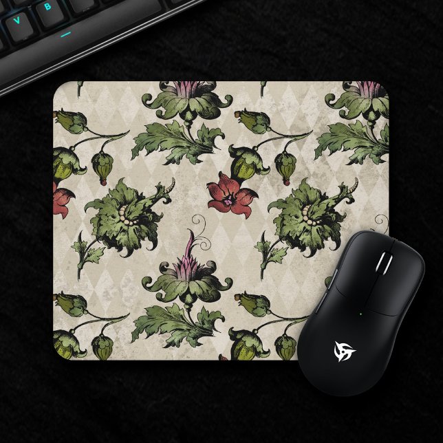 Apothecary Witch Plant | Steampunk Botanical Herbs Mouse Mat (Creator Uploaded)