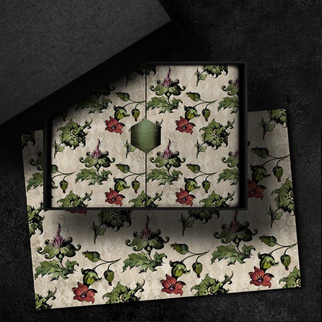 Apothecary Witch Plant | Steampunk Botanical Herbs Tissue Paper (Creator Uploaded)