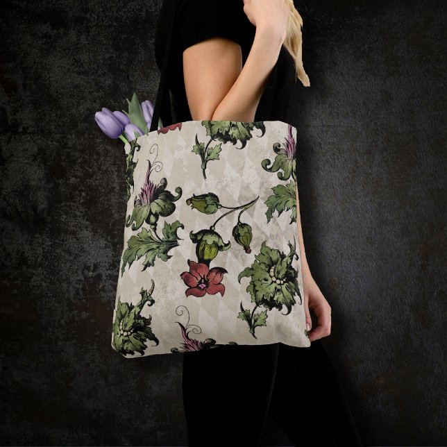 Apothecary Witch Plant | Steampunk Botanical Herbs Tote Bag (Creator Uploaded)