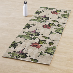 Apothecary Witch Plant   Steampunk Botanical Herbs Yoga Mat