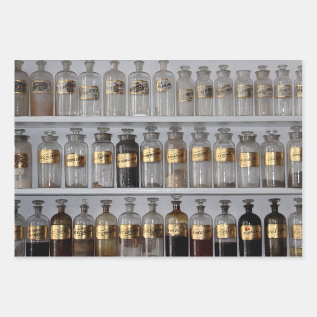Apothecary wrapping paper (Front)