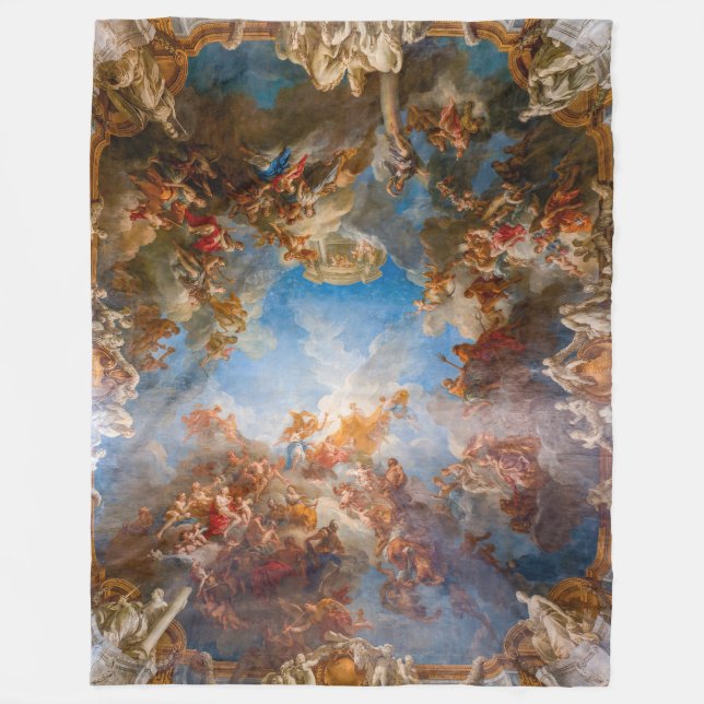 Apotheosis of Hercules in Chateau de Versailles Fleece Blanket (Front)