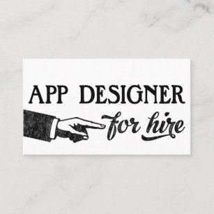 App Designer Business Cards - Cool Vintage