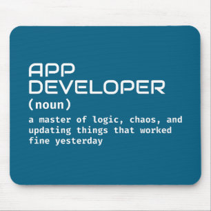 App Developer - Funny Job Definition Mouse Mat