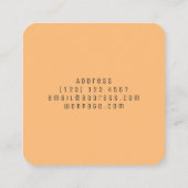 App icon shape with back monogram square business card (Back)
