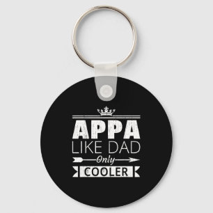 Appa Cooler Funny Korean Dad Father's Day Quote  Key Ring