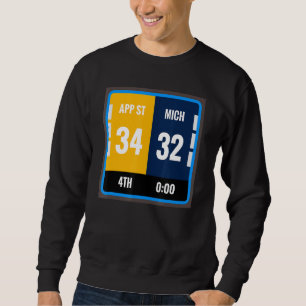 Appalachian Fan Scoreboard Football Michigan Sweatshirt