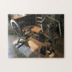 Appalachian Home Life at Mabry Mill, Virginia Post Jigsaw Puzzle