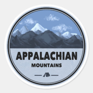 Appalachian Mountains Camping Classic Round Sticker