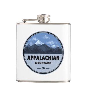 Appalachian Mountains Camping Hip Flask