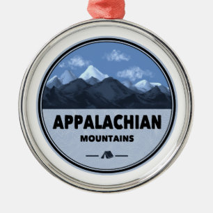 Appalachian Mountains Camping Metal Tree Decoration