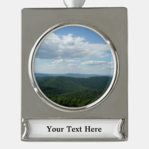 Appalachian Mountains I Shenandoah Silver Plated Banner Ornament