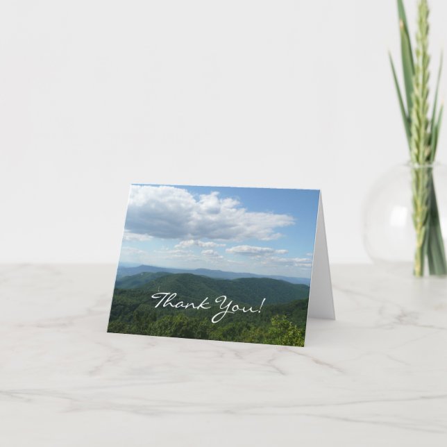 Appalachian Mountains I Thank You Card (Front)
