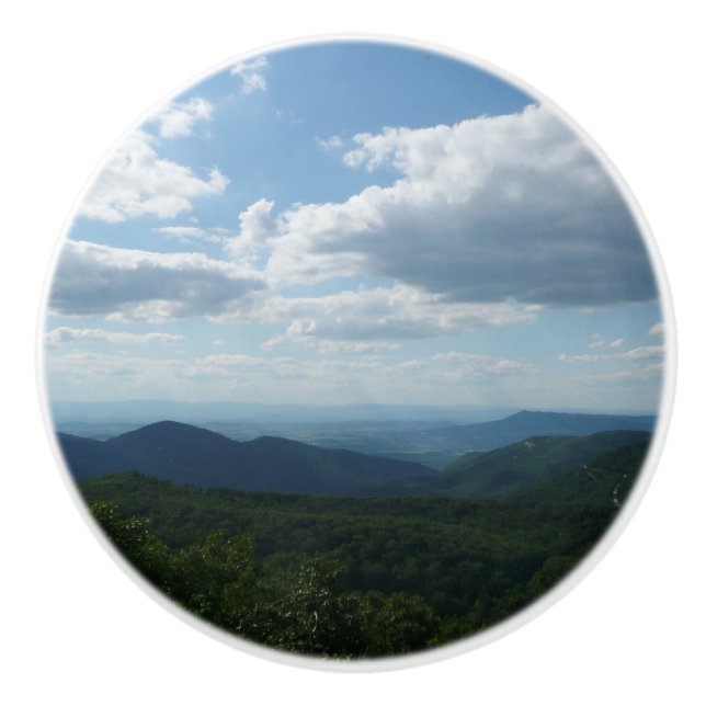 Appalachian Mountains II Shenandoah Ceramic Knob (Front)