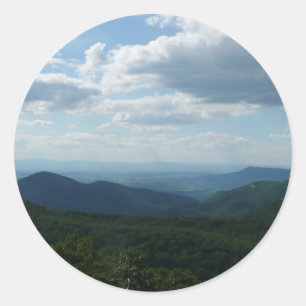 Appalachian Mountains II Shenandoah Classic Round Sticker