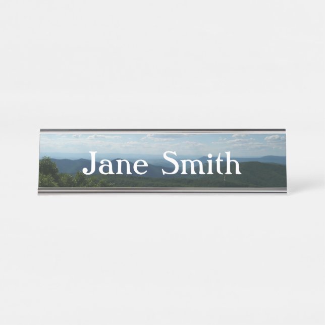 Appalachian Mountains II Shenandoah Desk Name Plate (Front)