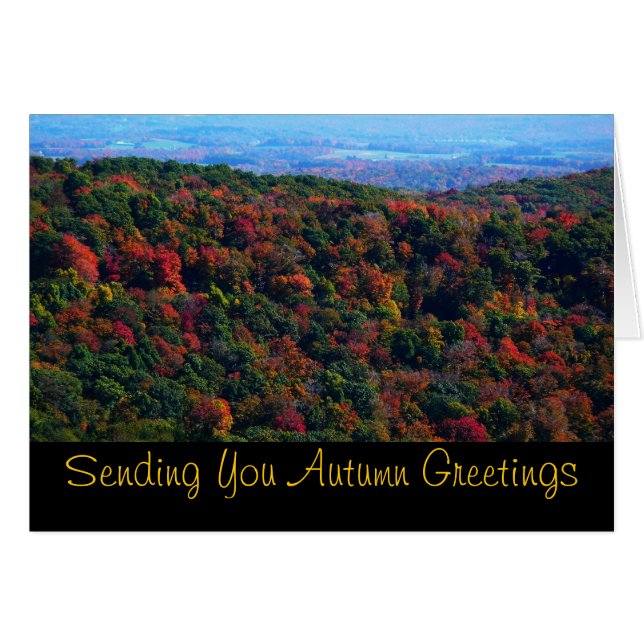 Appalachian Mountains in Fall Card (Front Horizontal)