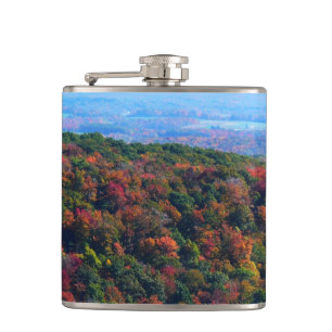 Appalachian Mountains in Fall Hip Flask