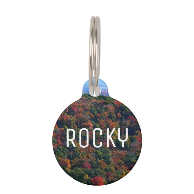 Appalachian Mountains in Fall Pet Tag (Front)