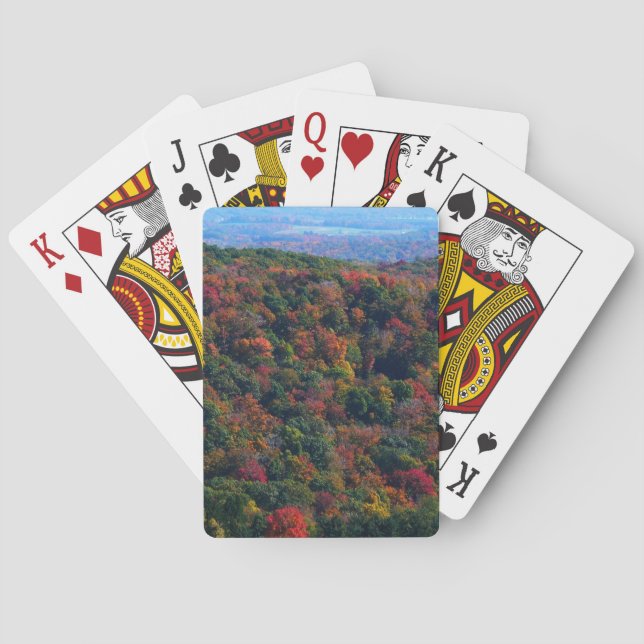Appalachian Mountains in Fall Playing Cards (Back)