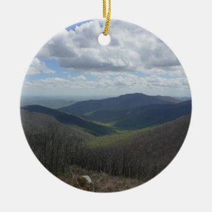 Appalachian Mountains in Spring Ceramic Tree Decoration