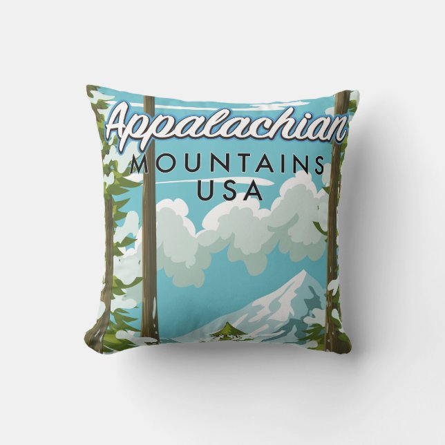Appalachian Mountains Travel poster Mug Cushion (Front)