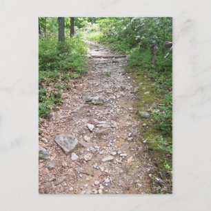 Appalachian rocky trail postcard