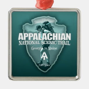 Appalachian Trail (arrowhead T) Metal Tree Decoration