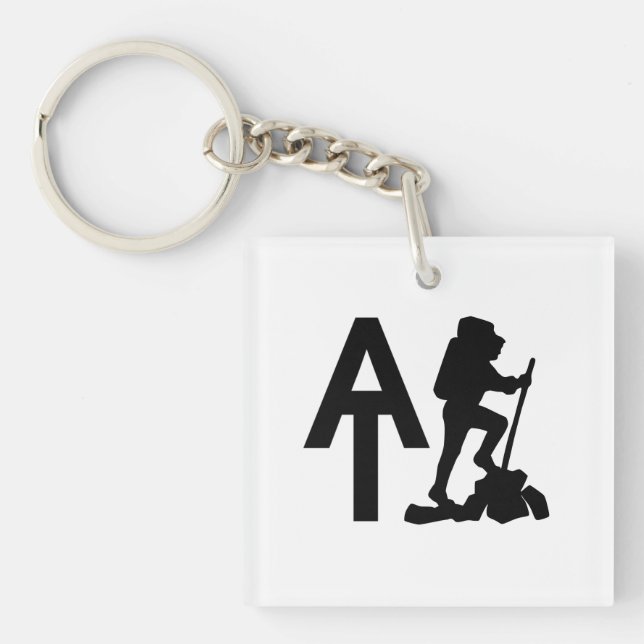 Appalachian Trail  -  AT  -  Bucket List Hike Key Ring (Front)