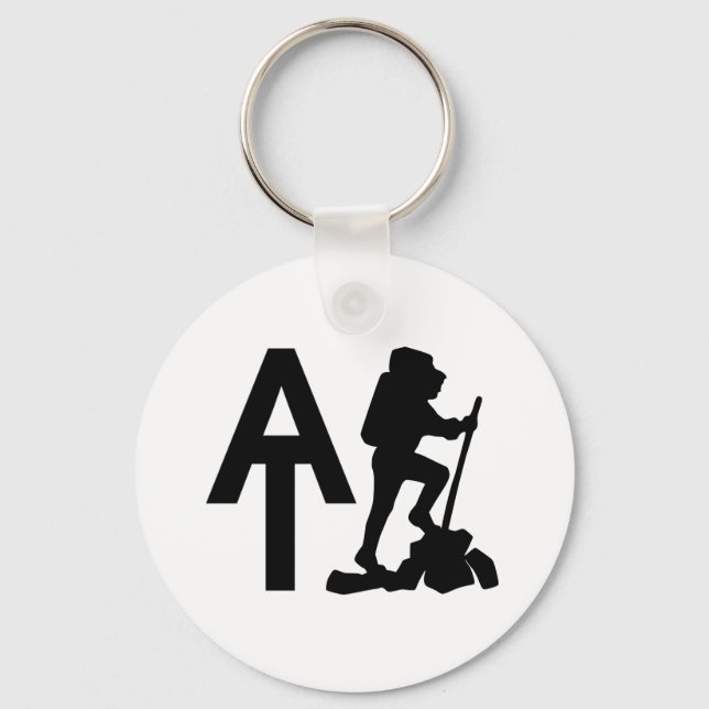 Appalachian Trail  -  AT  -  Bucket List Hike Key Ring (Front)