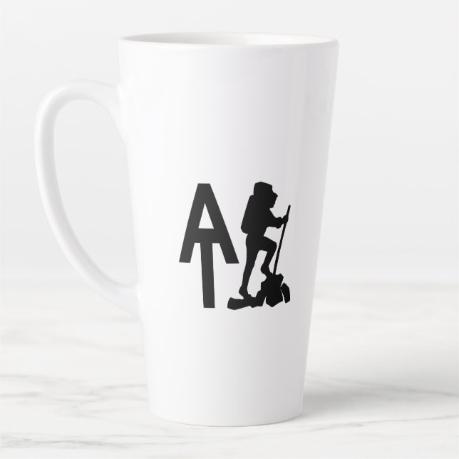 Appalachian Trail  -  AT  -  Bucket List Hike Latte Mug (Left)