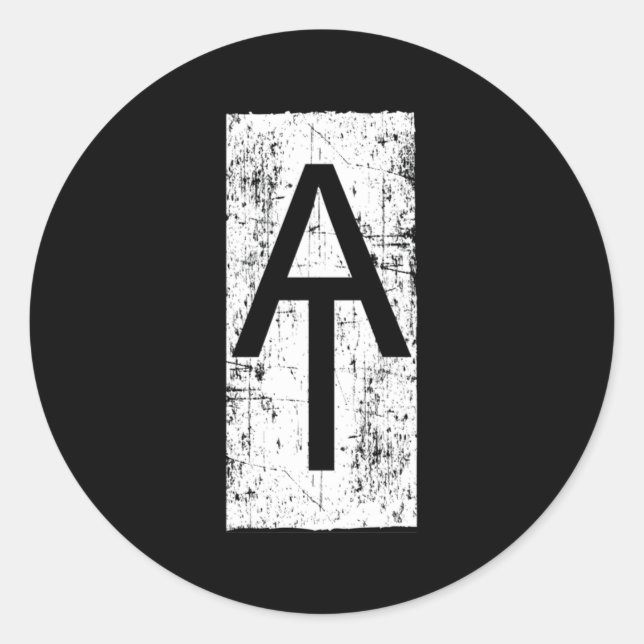 Appalachian Trail At Trail White Blaze Marker Classic Round Sticker (Front)