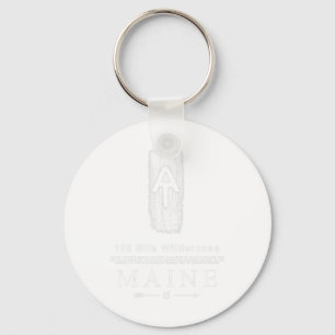 Appalachian Trail Blaze 100 Mile Wilderness Maine  Key Ring