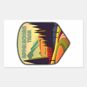 Appalachian Trail Colours Rectangular Sticker