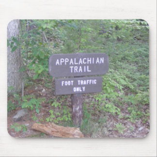 appalachian trail footpath sign mouse mat