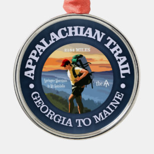 Appalachian Trail (Hiker C) Metal Tree Decoration