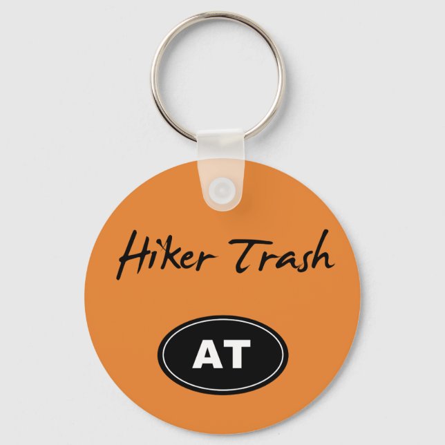 Appalachian Trail Hiker Trash Orange Key Chain (Front)