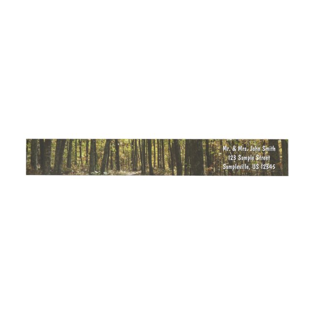 Appalachian Trail in October at Shenandoah Wrap Around Label (Individual)