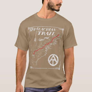 Appalachian Trail Map Retro Vintage States T-Shirt